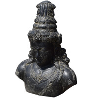 Hindugott Shiva Büste Steinguss frostbeständig 25x