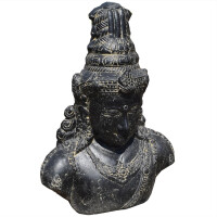 Hindugott Shiva Büste Steinguss frostbeständig 25x