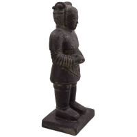 Tempelwächter Figur Chinesischer Krieger Steinguss fros