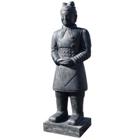 Tempelwächter Figur Chinesischer Krieger Waghala stehen