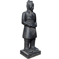 Tempelwächter Figur Chinesischer Krieger Waghala stehen