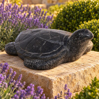 Garten Tierskulptur Wasserschildkröte Hubballi aus Stei