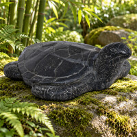 Garten Tierskulptur Wasserschildkröte Hubballi aus Stei