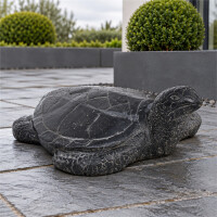 Garten Tierskulptur Wasserschildkröte Hubballi aus Stei