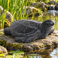 Garten Tierskulptur Wasserschildkröte Hubballi aus Stei
