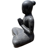 Yoga Gartenfigur Guwahati Steinguss frostbeständig 47x6